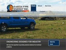 Tablet Screenshot of earthfire-energy.ca